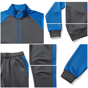 Survêtement de football unisexe en polyester respirant, imprimé, décontracté et sportif, deux pièces, vente en gros OEM - Product Image 4