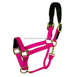 Premium <b>Padded</b> Breakaway Halter New Custom Design Lightweight Nylon Horse Halter in Many Colors and Sizes Brass Fittings - Product Image 2