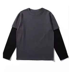 Camiseta de doble capa a la moda para hombre |   Algodón Suave |   Proveedor Mayorista de Productos a Granel, OEM y ODM Disponibles - Product Image 1