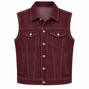 High Quality Winter Casual <b>Men's</b> <b>Denim</b> <b>Vest</b> Heated Anti-UV Breathable Outerwear 100% Cotton Made in Pakistan - Product Image 3