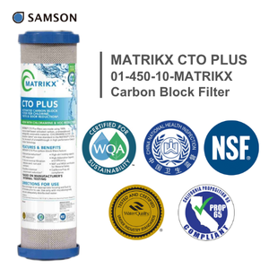 Filtre à charbon actif Big Blue MATRIKX CTO PLUS 01-450-10 10 pouces - Product Image 5