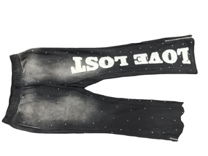 Survêtements respirants surdimensionnés en éponge française en détresse pour hommes, avec fermeture éclair Boxy, patch de broderie en strass, logo personnalisé - Product Image 6