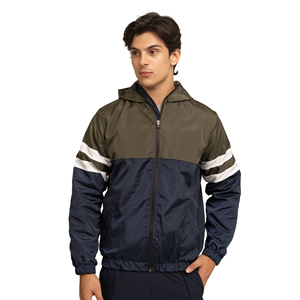 Premium Men's Windbreaker <b>Jacket</b> Water Resistant <b>Lightweight</b> Hooded Sports Outdoor Hiking <b>Running</b> Travel <b>Jacket</b> OEM ODM Private - Product Image 1