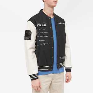 Custom High Quality Men's Varsity <b>Jacket</b> Unisex Vintage Letterman <b>Baseball</b> <b>Bomber</b> <b>Jackets</b> Wool Leather Sleeves Streetwear - Product Image 2