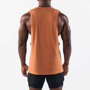 Camiseta sin mangas para hombre, totalmente moderna y sostenible, a los precios más bajos, estilo urbano, para verano, cuello redondo, ajustada, para fitness. - Product Image 2