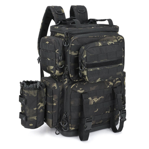 <b>40L</b> Tactical Fishing <b>Backpack</b> MOLLE System Multi-Pocket Rod Holder Waterproof Camo Tackle Bag Outdoor - Product Image 5