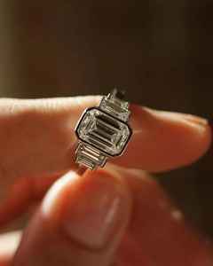 Anillo Apilable de Moissanita con Corte Octogonal y Engaste de Bisel para Mujer, Plata Fina 925 Original, Regalo de Boda o Compromiso para Enamorados - Product Image 3