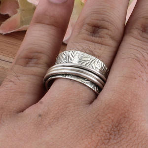 Anillo de Boda de Plata de Ley 925 con Engaste de Bisel, Pulido, Simple, Apilable, para Mujer, Unisex, para Fiesta - Product Image 1