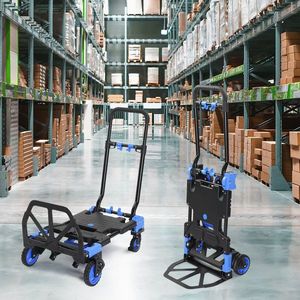 2-in-1 150kg Blue Luggage <b>Trolley</b> Durable Hand <b>Cart</b> & <b>Trolley</b> Combination - Product Image 4