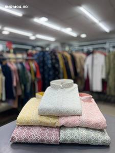 สินค้ามาใหม่ ชุดเรยอนปักลาย Mate Sequence-Lucknowi พร้อมกางเกง Kurta-Churidar Payjama คอลเลคชั่นสำหรับผู้ชาย ผลิตจากอินเดีย - Product Image 2