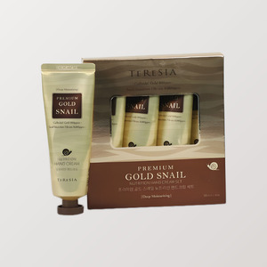 Coffret crème à l'escargot Tersia Korean K-Beauty Premium Gold Hand Cream 4SET Fabriqué en Corée, multi-pack, soin, cadeau - Product Image 5