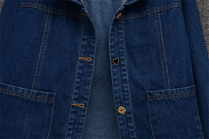 Chaqueta vaquera con cuello de muñeca para mujer 2026, estilo coreano, casual, corta, para primavera, otoño e invierno, prenda exterior lavada - Product Image 4