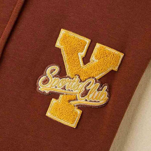 Chaqueta Bomber Varsity de Algodón Tejido con Cuello Alto para Mujer, Estilo Universitario Vintage, Elegante y Asequible, Retro - Product Image 5