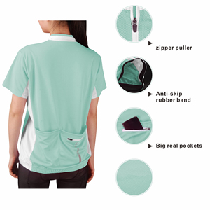 Maillot de cyclisme pour femmes, respirant, à manches courtes, vêtements de vélo de route, vêtements de cyclisme réfléchissants - Product Image 5