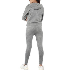 Survêtements de sport personnalisés pour femmes avec logo, vente en gros, sweats à capuche et sweat-shirts unisexes en coton épais couleur brume marine pour le jogging - Product Image 2
