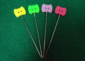 AA0211 Spool Head pins Butterfly style | Head Pins Peach Heart | For Dressmaker, Craft, Sewing Project and DIY Decoration - Product Image 4