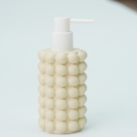 Distributeur de savon cylindrique en résine écologique, accessoire de salle de bain pour la maison et l'hôtel