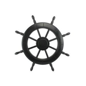 Wooden <b>Ship</b> <b>Wheel</b> Coastal Retreat Wall Companion Intended to Highlight Seafaring Themes with Elegant Decorative Presence - Product Image 2