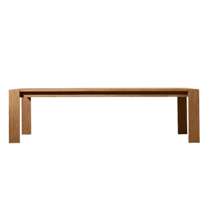 Mesa de Comedor Exterior Moderna y Minimalista de Madera de Teca Sólida, Rectangular Grande, con Construcción Resistente y Diseño Resistente a la Intemperie - Product Image 1