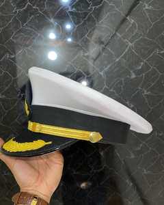 Casquette unisexe en coton 100% avec badge brodé main en fil de bouillon blanc sur fond noir/gris/bleu foncé, couleur personnalisable, pour usage quotidien en extérieur - Product Image 6