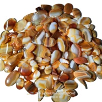 KHUSHI GEMS STONE Cabochons de pierres précieuses en vrac certifiés par des tiers de haute qualité, Agate naturelle courbée, formes variées, 20-45mm, 6-10g