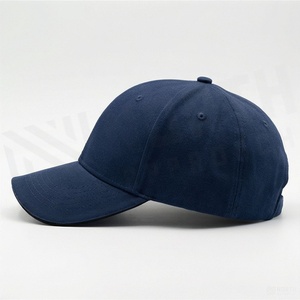Unisex <b>Navy</b> Blue 6-Panel <b>Baseball</b> <b>Cap</b> Cotton Twill Fitted Casual Hat Adult Size 58-60CM Solid Color - Product Image 3