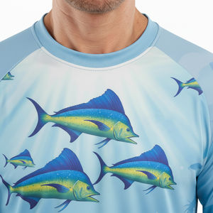 Camiseta de manga larga sublimada de alta demanda, 100% algodón, corte regular para hombre, camiseta holgada de moda, camiseta suave para hombre - Product Image 3