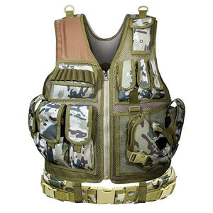 Chaleco Táctico Transpirable Personalizado, Chaleco de Caza de Poliéster con Bolsillos Utilitarios, Chaleco Ligero para Entrenamiento de Tiro al Aire Libre, OEM - Product Image 4