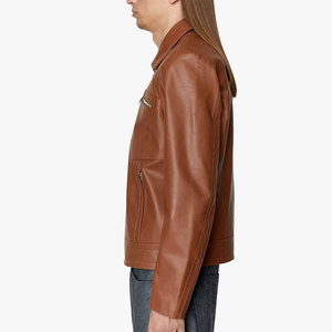 Blouson en cuir pour homme, style basique, bonne qualité, design unique, épais, nouvelle collection - Product Image 2