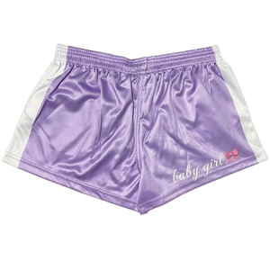 Customized Australian Footy Shorts Pockets <b>Drawstring</b> Closure Skinny Fit 100% Polyester Breathable Quick Dry Women's - Product Image 4
