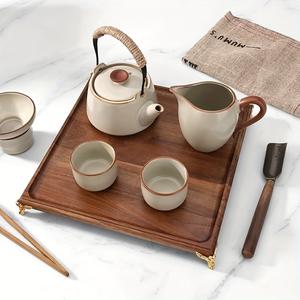 Bandeja de lujo para almacenamiento y servicio con bordes elevados, diseño elegante con soporte, ideal para desayunos, aperitivos, mesa de café y decoración del hogar. - Product Image 4