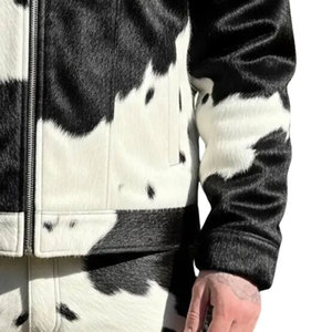 2026 Latest Design Fashionable <b>Men</b> Cowhide <b>Leather</b> <b>Jacket</b> Zipper Closure Pockets Design <b>Men</b> Cowhide <b>Leather</b> <b>Jacket</b> - Product Image 3