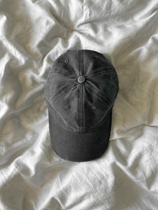 Custom Washed Cotton 6 Panel Dad Hat Vintage Washed <b>Black</b> Unstructured <b>Baseball</b> <b>Cap</b> - Product Image 1