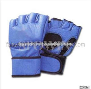 Nouveauté : Gants de grappling MMA en cuir personnalisés à demi-doigts avec évacuation de l'humidité pour l'entraînement unisexe - Product Image 3