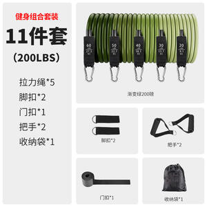 Cinturón Elástico de TPE de Múltiples Resistencias, Expansor de Fitness, Dispositivo de Entrenamiento para Músculos Pectorales y Brazos, Cuerda de Tensión Tipo Lazo, Bandas de Ejercicio - Product Image 6