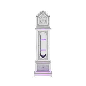 Noralie orologio a specchio e finti diamanti a LED presenta eleganti mobili da soggiorno - Product Image 4