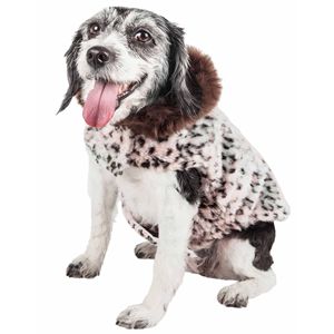 Abrigo de Lujo para Perro con Patrón de Guepardo, Chaqueta de Visón, Ropa Elegante para Mascotas - Product Image 2