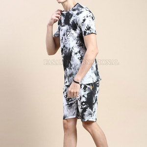 Conjunto de Pantalones Cortos Tie Dye de Color Sólido para Hombre, Fabricación en Pakistán, Logotipo Personalizado Impreso - Product Image 2