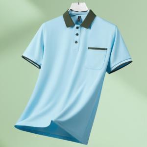 Polo blanc moderne pour homme, léger, respirant, en coton, décontracté, avec logo personnalisé, commandes en gros OEM - Product Image 2