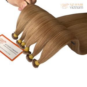 Venta al por mayor Virgin Genius Trama Extensiones de cabello Remy Natural Cutícula Alineada Raw Vietnamita Extensiones de cabello OEM disponible - Product Image 2