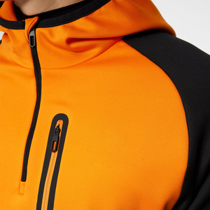 2025 High Quality Comfortable <b>Pullover</b> <b>Men</b> Half Zip Block Hoodie High Quality Cotton Plain Heavyweight <b>Men</b> Half Zip Block Hoodie - Product Image 6