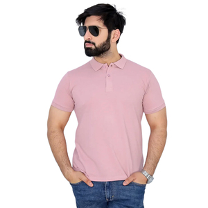 Camiseta de Hombre de Color Sólido, Tejida, Ecológica, de Manga Corta, Algodón Suave, Ropa Casual para Verano, Oficina, Uso Diario - Product Image 1