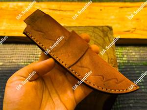 Funda de Cuero de Alta Calidad Hecha a Mano para Cuchillo de Hoja Fija, Duradera, Ligera, OEM, Universal, para Campismo, Caza, al por Mayor - Product Image 5