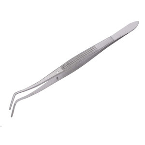 Pinzas dentales de algodón Meriam Foil, alicates de vendaje con punta angulada dentada, fórceps de acero inoxidable, quirúrgicas, manuales, CE - Product Image 5