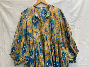 Vestido Casual de Algodón para Mujer de Alta Calidad con Mangas Largas, Tela Transpirable, Cómodo, Moda de Primavera/Verano, Disponible para la Venta - Product Image 2