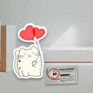 Outils magnétiques en acrylique personnalisables, motifs Papillon Rouge Vif, Fleur, Diamant, Cœur, Chat, Amour, pour extensions de cils, écologiques - Product Image 4