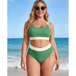 Solid Trader Robe de plage unie élégante à col rond, coupe ajustée, en tissu doux, grande taille pour femme - Product Image 5