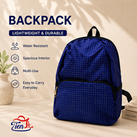 Mochila de Nailon Impermeable, Ligera y Duradera, con Cierre de Cremallera, Suave, Informal, para Viajes, Escuela, Aire Libre, Unisex, OEM, ODM