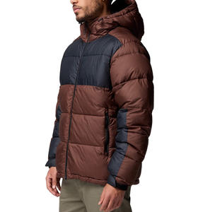 Abrigo de invierno para hombre al por mayor, chaqueta con capucha, acolchado, con estampado urbano, cintas gruesas, abrigos de burbujas, ropa cómoda - Product Image 3