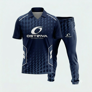 Conjunto de Uniforme de Cricket para Hombre Ostriya, Jersey de Manga Corta y Pantalones con Estampado Sublimado, 100% Poliéster, Absorbe la Humedad, Corte Atlético - Product Image 5